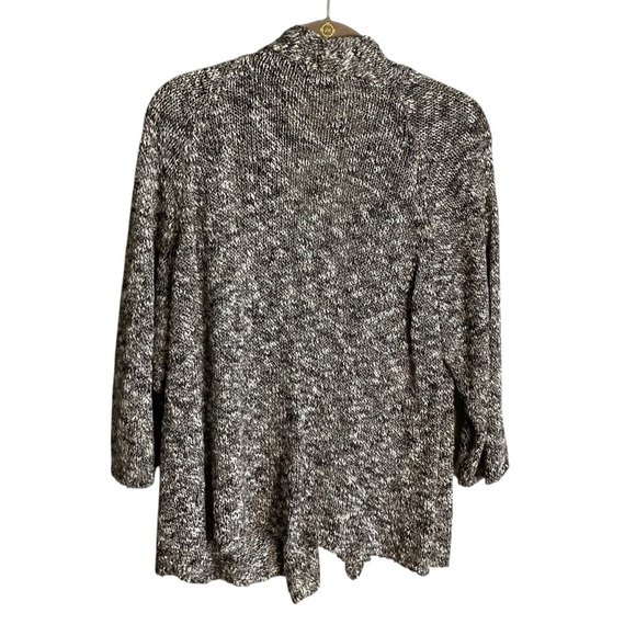 Eileen Fisher Black and Brown Knit Cardigan - Picture 3 of 5